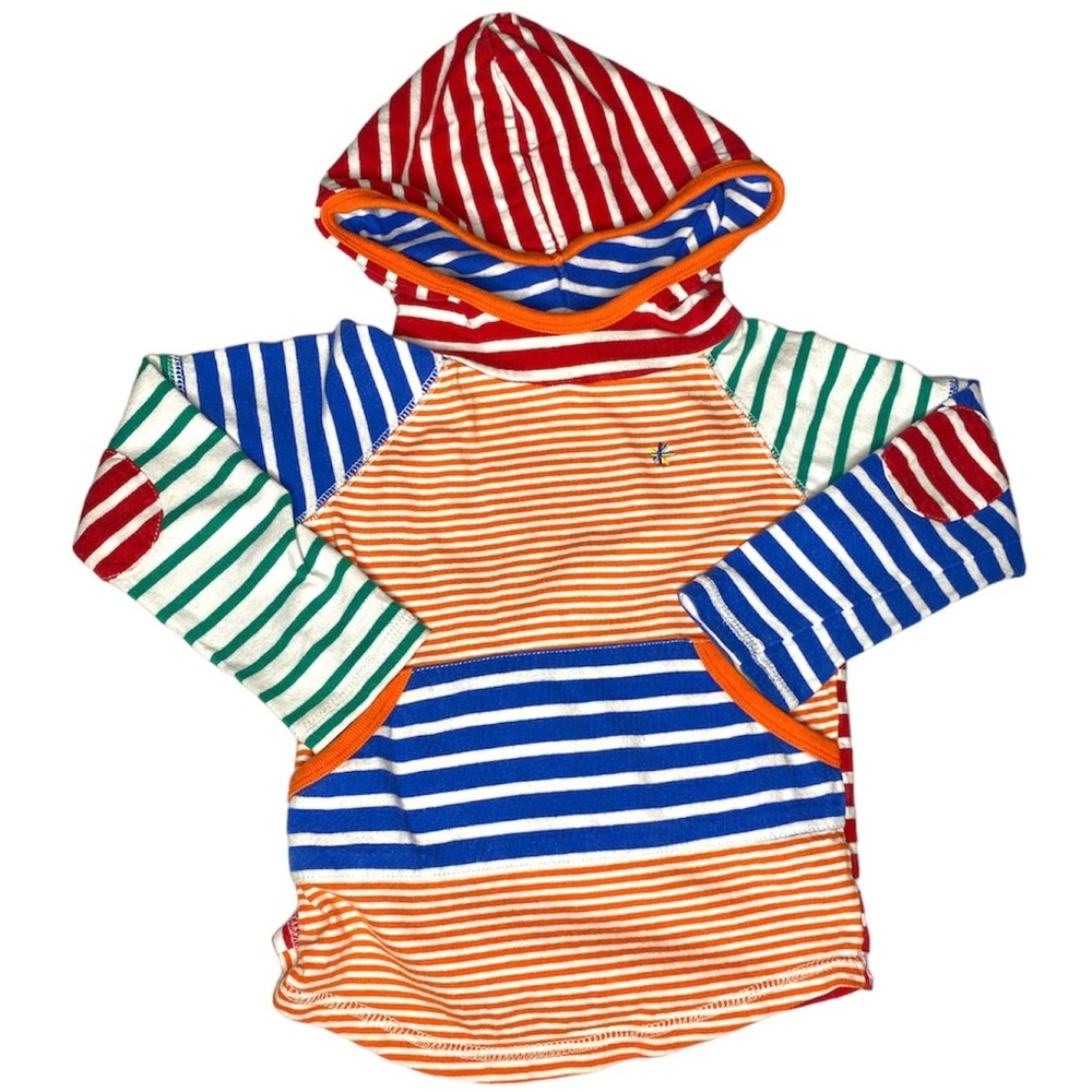 Truly Scrumptious by Heidi Klum Multicolor Striped Hooded Long Sleeve Shirt 24M